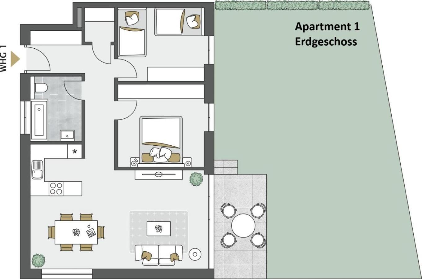 Urban-apartmenthaus Zwischen Berg Und Apartment